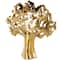 15.5" Glossy Metallic Abstract Ceramic Tree Sculpture